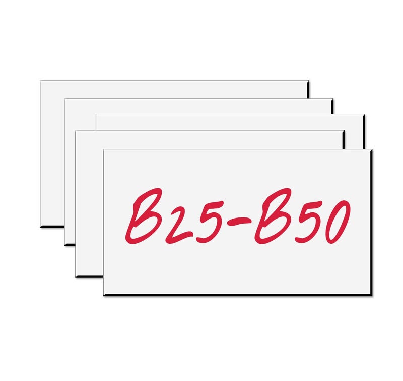 NapTags Write-On Magnetic Rack/Shelf Labels White 4 x 2/10/Pk - Made in The USA! - Image 1